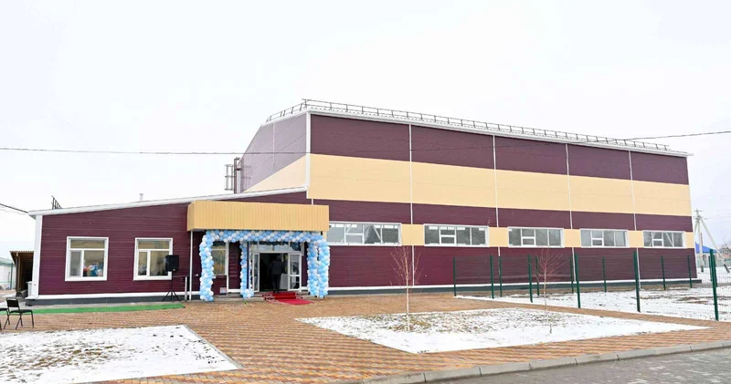 В самом отдаленном селе области Абай открыли современный спорткомплекс