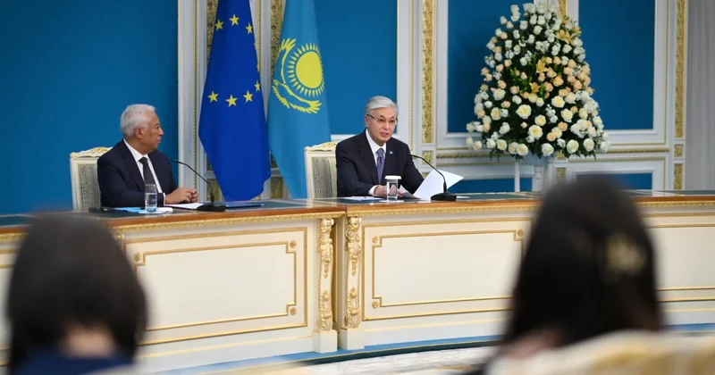 Касым Жомарт Токаев и Антониу Кошта выступили с совместным заявлением