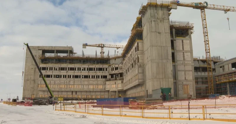 Көкшетауда 630 орындық аурухананың құрылысы жүріп жатыр