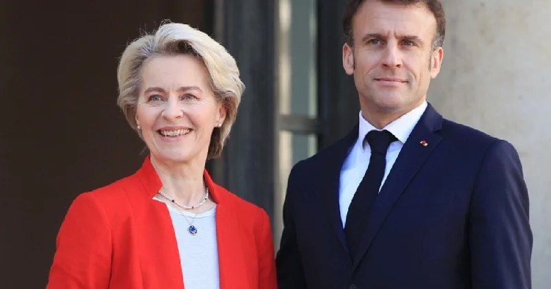 Урсула фон дер Ляйен Парижде Эммануэль Макронмен кездеседі