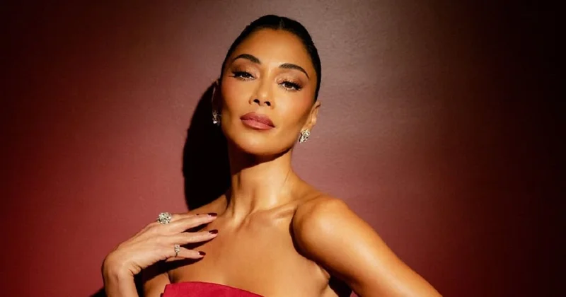 Леди в красном : Николь Шерзингер покрасовалась в великолепных платьях