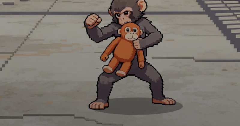 Про одинокую макаку Панча из зоопарка создали игру