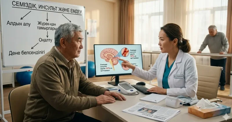 Қазақстанда әрбір 10 12 минут сайын бір адам инсульт алады дәрігерлер