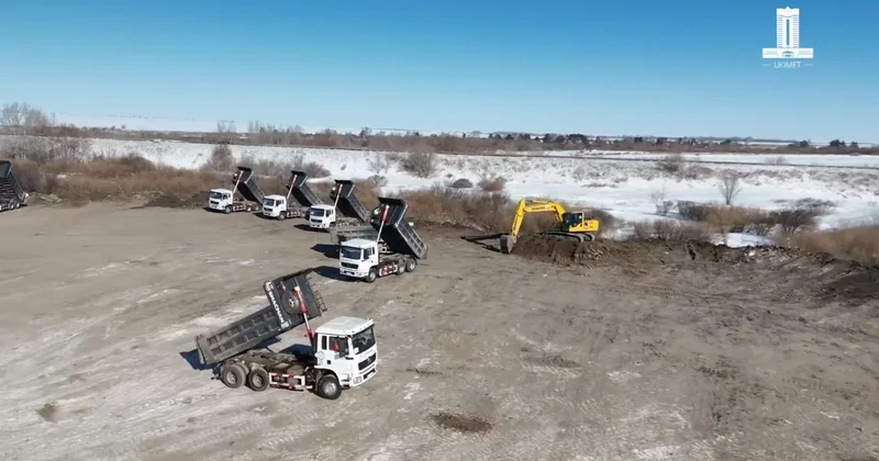 В Акмолинской области расширяют русло реки Жабай для защиты от паводков