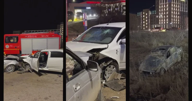 ДТП с участием трёх машин в Караганде: пострадали пять человек