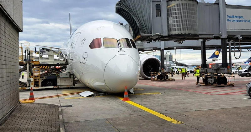 Франкфурт әуежайында Boeing 787 “прилег отдохнуть“ прямо перед вылетом