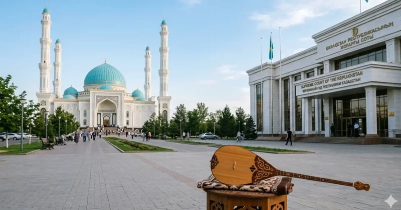 ҚМДБ қызметкерлерін тозақ иттері деп балағаттап, домбыраға тіл тигізген ер адам 3,5 жылға сотталды