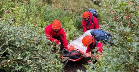 В Алматинской области эвакуировали туриста, пострадавшего от камнепада