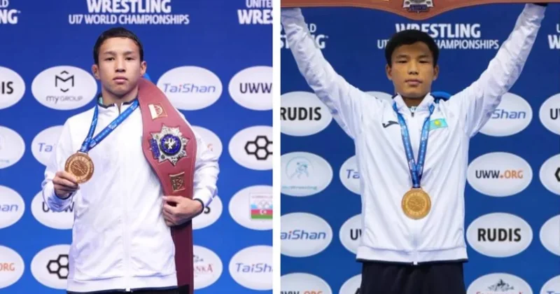 Казахстанские борцы покорили чемпионат мира U17, завоевав два золота
