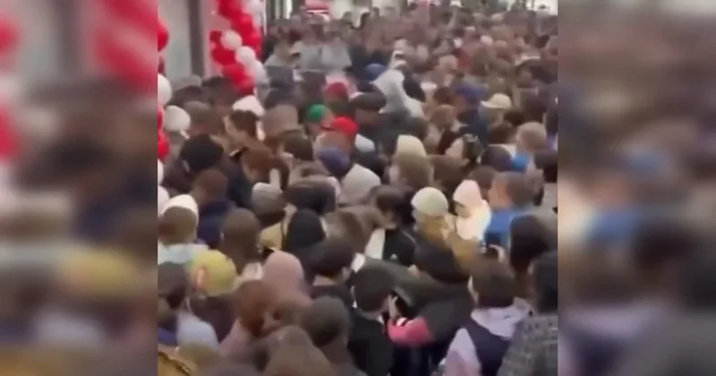 Открытие бутика в Атырау обернулось давкой