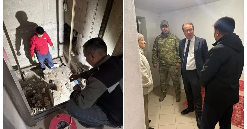 Трех человек доставили в больницу после падения лифта в ЖК Атырау