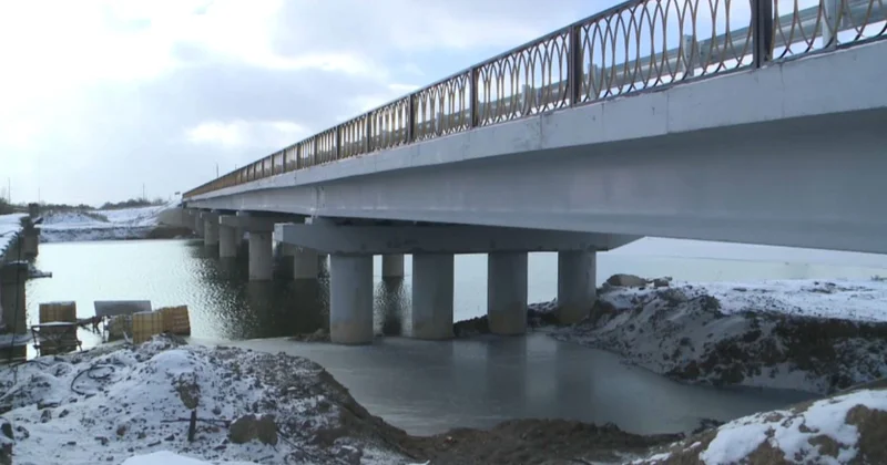 Қарағанды облысы Ғабиден Мұстафин атындағы ауылда жаңа көпір салынды