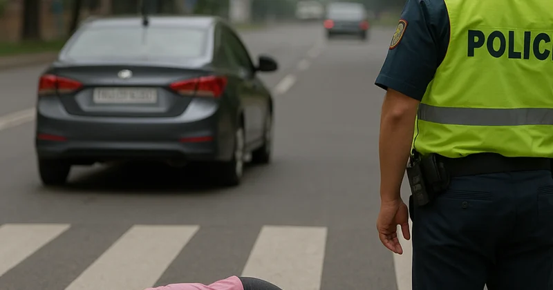 Жүргізуші 12 жастағы қызды қағып, өзі қашып кеткен