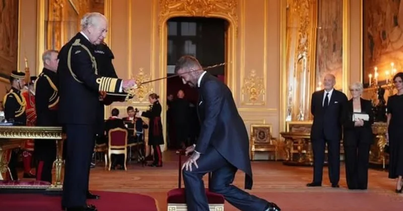 Дэвид Бекхэм получил рыцарский титул от короля Карла III