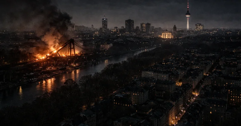 Из за теракта леворадикалов Берлин несколько дней сидит без света