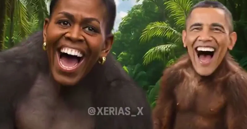 Трамп разместил видео с супругами Обама в образе обезьян