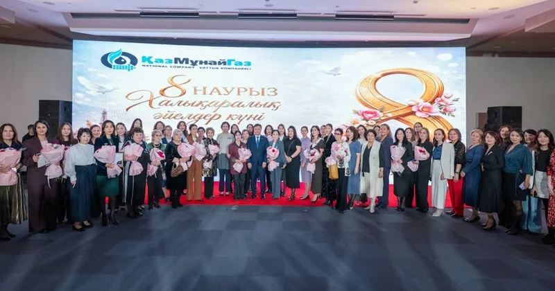 ​ҚазМұнайГаз да мұнайшы әйелдер марапатталды