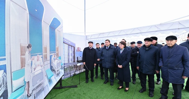 Қос емхана құрылысы басталды