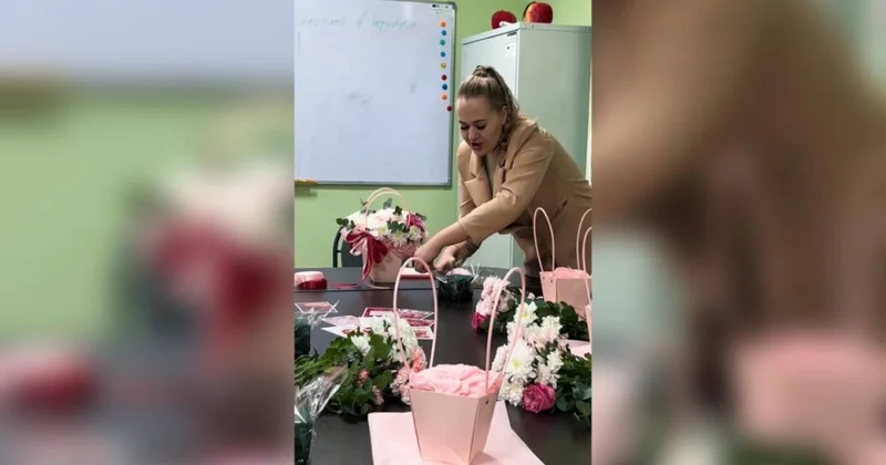 Осуждённых двух областей привлекли к созданию сумочек с цветами перед праздником