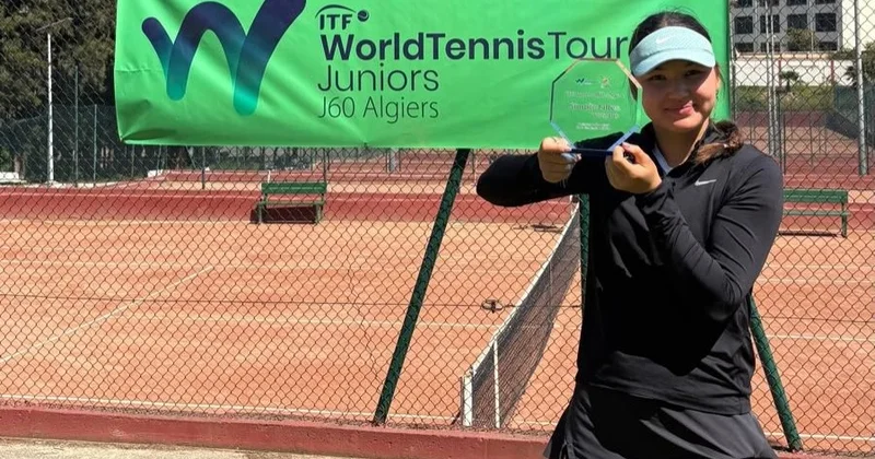 16 жастағы қазақстандық теннисші Алжирдегі жарыста чемпион атанды