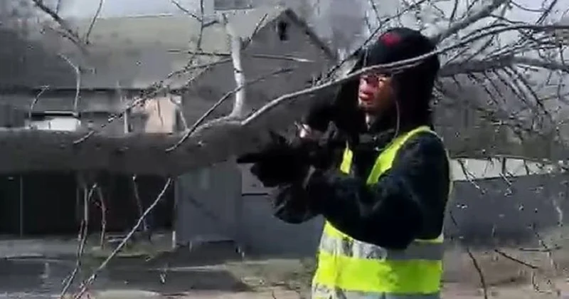 Осужденный рэпер Qarakesek убирает мусор на улицах (видео)