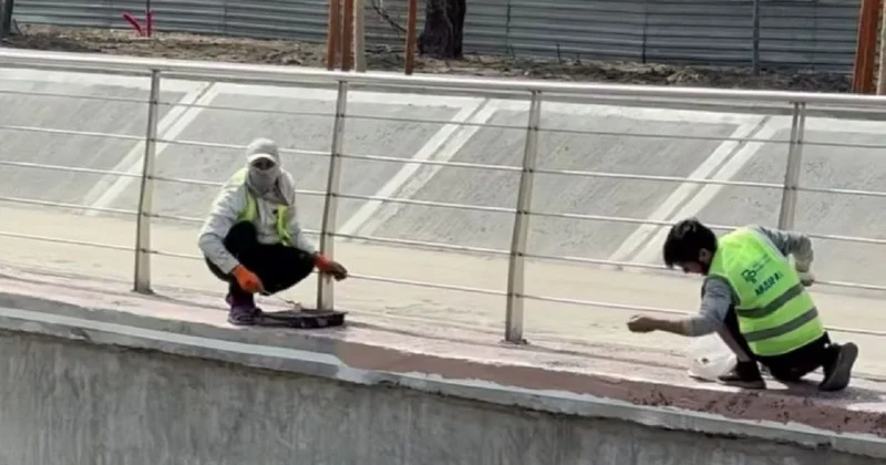 Бетон красят в цвет гранита на набережной Алматы: в акимате дали разъяснения