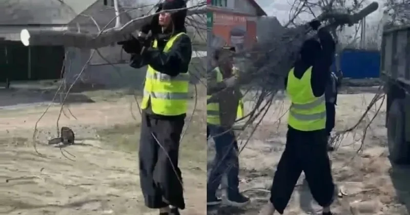 Qarakesek начал отрабатывать наказание за наркотики в Актобе видео