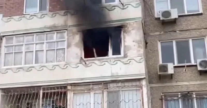 Атырауда тұрғын үйдің екінші қабатындағы пәтерден өрт шықты