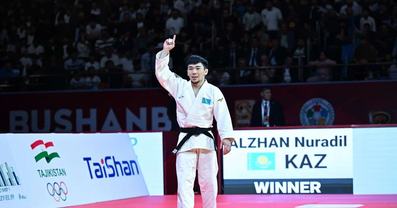 Дзюдоист Нурадил Алжан завоевал бронзу на Grand Slam в Таджикистане