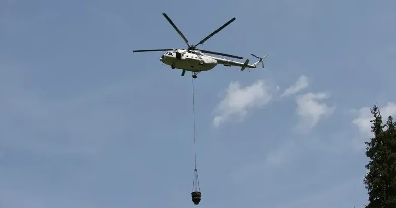 Марқакөлде орман өртін сөндіруге екі тікұшақ тартылды