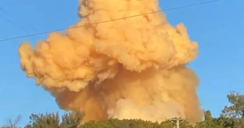Взрыв прогремел на заводе в США: власти предупредили об утечке аммиака (видео)