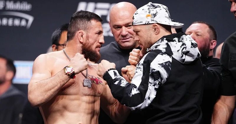 Двалишвили и Ян провели последнюю дуэль взглядов перед титульным боем в UFC (видео)