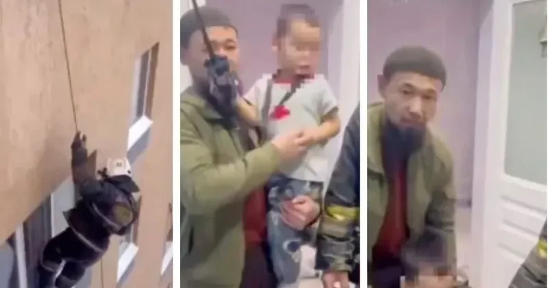 Астанада үш жасар бала есікті іштен жауып, пәтерде жалғыз қалып кеткен