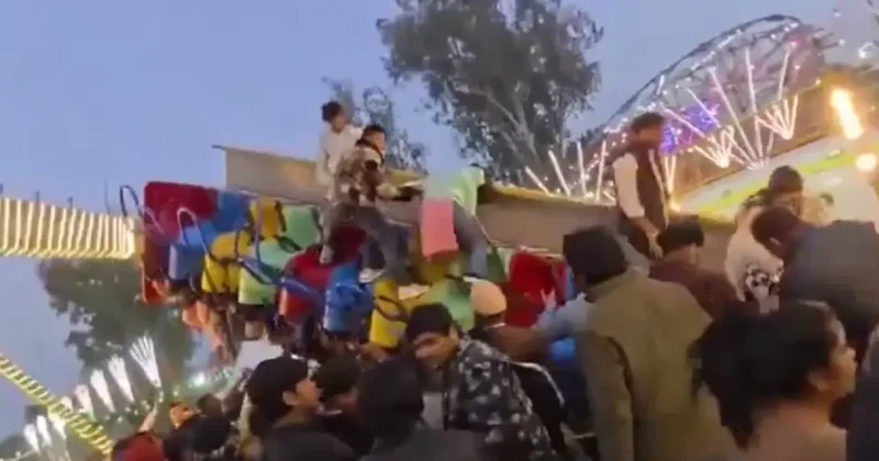Аттракцион обрушился на ярмарке в Индии: один человек погиб и 13 пострадали