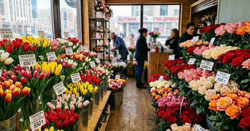 Қазақстан қалаларында гүл бағасы қанша