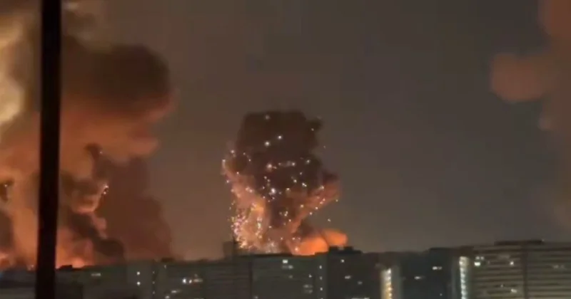 Аэропорт Тегерана охватил пожар после авиаудара (видео)