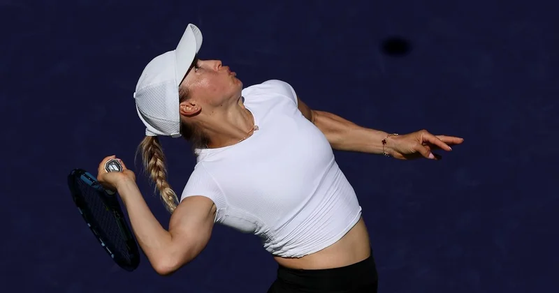 Казахстанка Юлия Путинцева вылетела во втором круге турнира WTA 1000 в Индиан Уэллсе