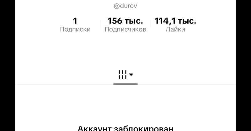 Telegram негізін қалаушы Павел Дуровтың TikTok тегі аккаунты бұғатталды