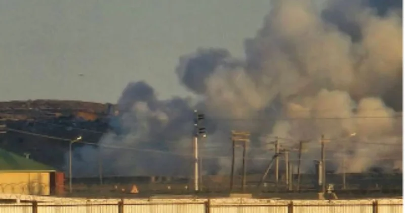 Атырауда қоқыс полигоны аумағындағы өрт сөндіріліп жатыр