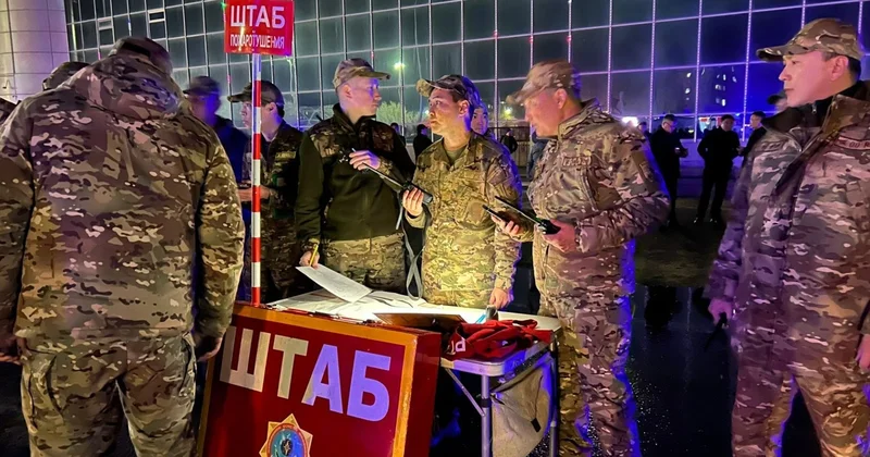 Ақтөбеде әкімдік ғимаратының алдына жедел штаб құрылды