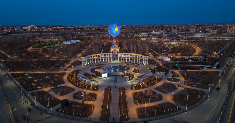 Көктем шуағын еселеген саябақ