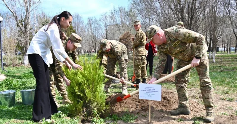 500 деревьев высадят в гарнизоне: военные подключились к акции “Таза Қазақстан”
