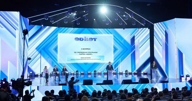 За Справедливый Казахстан : партия Әділет утвердила программу и избрала председателя