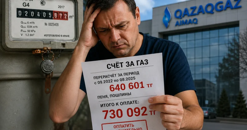 Когда ошибка стоит 730 тысяч: история спора шымкентца с газовым монополистом