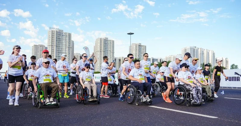 Параатлеттер Astana Half Marathon жарысына қатысты