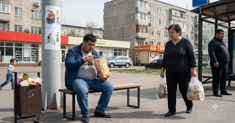Больше половины взрослых казахстанцев имеют лишний вес ВОЗ