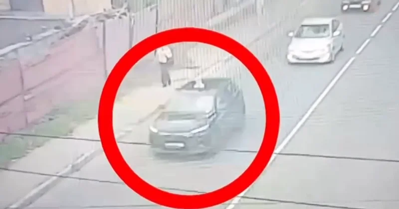 Пятилетнюю девочку везли вне салона автомобиля в Талдыкоргане (ВИДЕО)