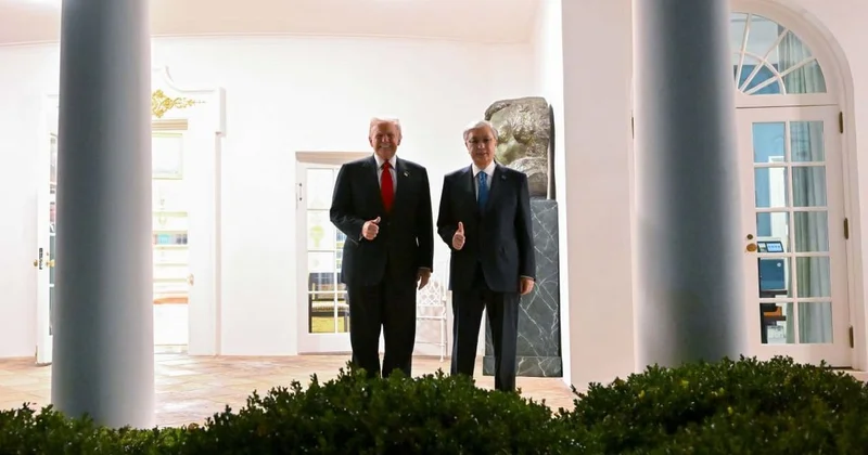 Токаев и Трамп пообщались в неформальной обстановке и осмотрели строительство бального зала