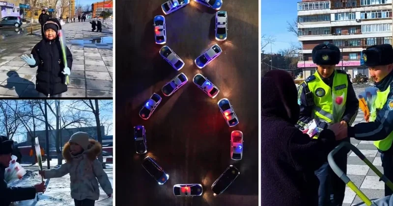 Семейлік полицейлер 8 наурызға орай ерекше флешмоб ұйымдастырды