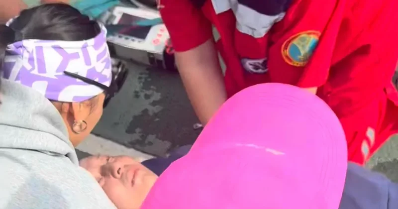 Девушка вытащила мужчину с того света с помощью массажа сердца в парке Астаны